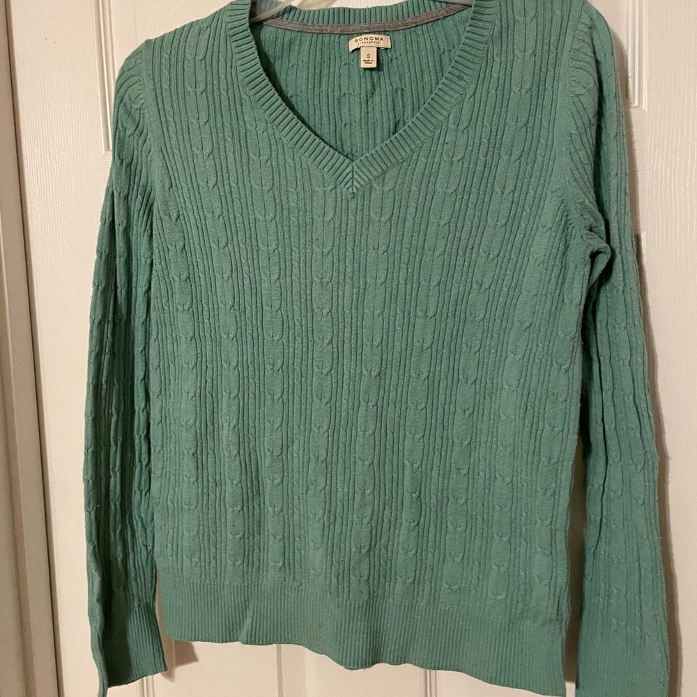 Small Turquoise Sweater